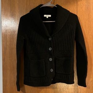 Madewell black 100% Merino wool cardigan. Size S